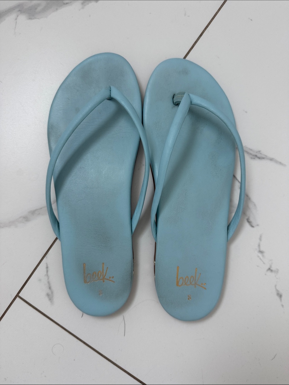 beek Sky Blue Women's Flip Flop Sandals